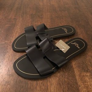 Brand New J Crews Black Woman’s Sandals